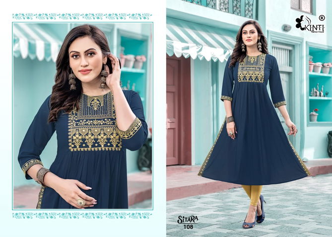 Kinti Sitara Nayra Cut Wholesale Designer Kurtis Catalog